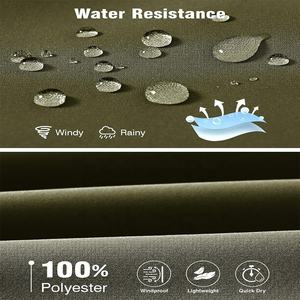 Chaqueta cortavientos ligera personalizada para hombre con marca personalizada tela impermeable transpirable para uso en exteriores - Product Image 2