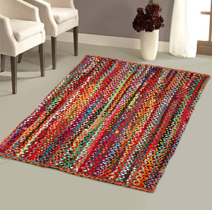 Tapis de jute de luxe Home Design Boho Square & Mat Runner Tapis de sol fait à la main pour la décoration intérieure et extérieure de l'Inde - Product Image 6