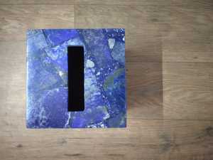 Boîte à mouchoirs moderne en lapis-lazuli naturel pour la décoration de la maison, porte-serviettes, boîte de rangement pour papier pour hôtel, restaurant, décoration de la maison - Product Image 2