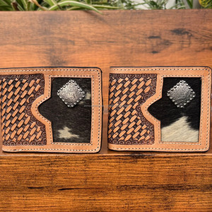 Cartera de piel de vaca para hombre, billetera de piel de vaca con cremallera larga, a la moda, de Color marrón, para regalo - Product Image 3