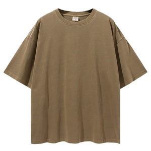 Camiseta Casual de Hombre, Cuello Redondo, Manga Corta, Corte Regular, Tejido de Punto, 100% Algodón, Color Sólido, Logotipo Frontal, Secado Rápido y Transpirable - Product Image 5