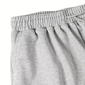 Nouveaux shorts en molleton français sur mesure pour hommes, coupe ample, ourlet brut, jambes larges, shorts de sport très confortables 2026 - Product Image 3