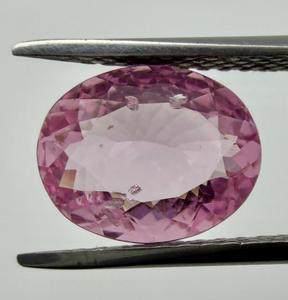 Pierre précieuse naturelle en spinelle, pierre brute, véritable bijou, coupe ovale, pierres précieuses rose Shamim, 8,80x11mm, 3,28 carats, cadeau pour collectionneur - Product Image 3