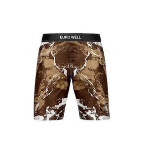 Unisex Sublimated Fighting Apparel Tough MMA Shorts High Density Fabric Cargo Shorts Knitted Button Fly <b>Trunks</b> <b>for</b> Martial Arts - Product Image 1
