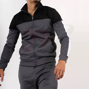 Trajes Deportivos Blancos y Negros para Hombre, Venta al Por Mayor, Alta Calidad, Moda Urbana de Invierno, 2 Piezas, Resistentes al Viento, 360GSM - Product Image 2