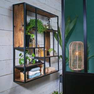Étagère murale Vandana Optima Elara en métal et bois de manguier - Product Image 3