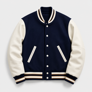 Ready to Ship <b>Fleece</b> varsity <b>jacket</b> Soft <b>Lining</b> Casual Varsity <b>Jacket</b> Custom Logo - Product Image 3