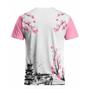 T-shirt sublimé 100 % coton respirant de haute qualité, imprimé uni, motifs variés, coupe classique, style décontracté urbain pour jeunes - Product Image 2