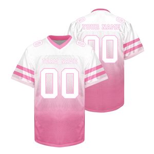 เสื้อฟุตบอลแบบระบายอากาศได้ดี สั่งทำได้ตามต้องการ พร้อมลายพิมพ์แบบ Sublimation สำหรับทีมฟุตบอลอเมริกัน เสื้อทีมชาย เสื้อฟุตบอลอเมริกัน - Product Image 1