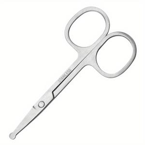 Stainless Steel Curved Round Tip Grooming Eyebrow Eyelash Cutting Nose Hair Beard Trimming Scissors <b>Makeup</b> Beauty <b>Tool</b> - Product Image 5