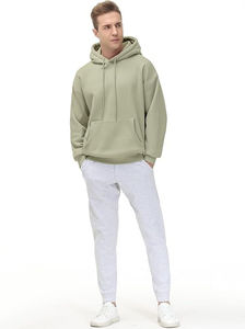 Sweat-shirt à capuche vintage en coton délavé, coupe oversize, en molleton, finition délavée, épaules tombantes, poche kangourou, poignets côtelés - Product Image 3