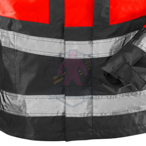 Veste de travail imperméable, veste de travail d'hiver / Vestes de travail en coton à haute visibilité pas chères avec bande réfléchissante - Product Image 6