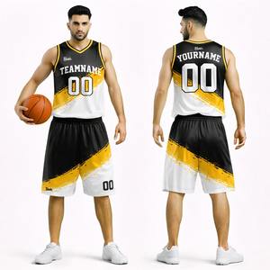 Uniforme de Baloncesto para Adultos de Alta Calidad, Personalizable, Ropa Deportiva de Poliéster, Transpirable, de Secado Rápido, Unisex, con Impresión Digital - Product Image 1