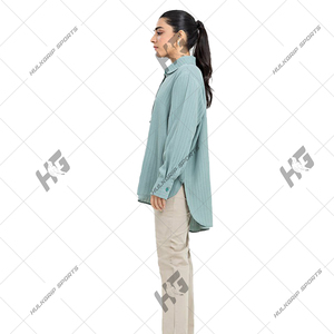 Cotton-Linen Blend Solid Shirt Turn-down Collar Single Button Regular Fit Lightweight Breathable Casual Unisex shirt - Product Image 3