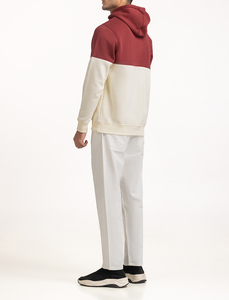 Nouveau design de sweat à capuche vintage pour hommes, effet usé, délavé soleil, avec patch brodé et délavé à l'acide - Product Image 6