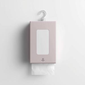 Boîte de mouchoirs suspendue en bambou 2 plis couleur personnalisée avec système d'extraction par le bas, solution hygiénique et peu encombrante pour la maison - Product Image 2