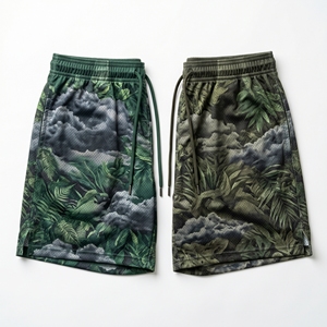 Pantalones cortos deportivos con diseño de rejilla gráfica de planos arquitectónicos personalizados para hombre, pantalones cortos de entrenamiento de baloncesto con sublimación - Product Image 4