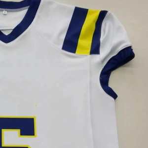 Maillots de football américain personnalisés avec des designs uniques, sublimation, tissu twill, manches courtes, taille plus, pour adultes - Product Image 3