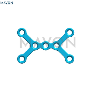 Série de traumatologie en chirurgie maxillo-faciale, plaque micro-perforée droite en acier inoxydable pour chirurgie esthétique, manuelle, certifiée CE - Product Image 3