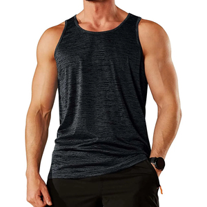 Camiseta sin Mangas para Hombre, Color Azul Claro, Cuello Redondo, Tejido de Punto, Color Sólido, Ecológica, Transpirable, Estilo Vintage, Secado Rápido, Informal, para Entrenamiento - Product Image 5