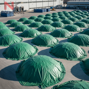 Bâche de protection haute résistance pour débris de construction, couverture anti-poussière et anti-UV en PE renforcé pour chantier - Product Image 4