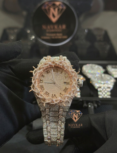 Reloj de Joyería Premium de Plata de Ley 925 con Diamante Moissanita de la Mejor Calidad, Regalo para Hombre, Disponible al Mejor Precio del Mercado - Product Image 1