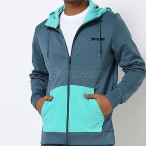 Sudaderas con capucha de forro polar cálido para hombre con cremallera frontal, bolsillos tipo canguro y estilo casual de invierno - Product Image 2