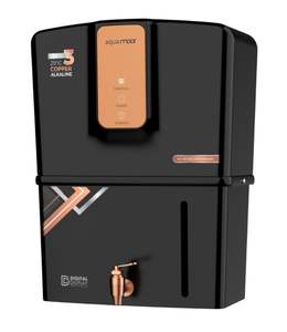 Sistema de Purificación de Agua por Ósmosis Inversa AQUA MOOR BLACK COPPER, Sistema Doméstico de Tratamiento de Agua, Purificador de Agua de Pared o Sobremesa, con LED, Grado Alimenticio - Product Image 1