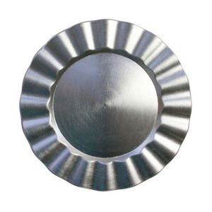 Luxury Silver Metal Charger <b>Plate</b> Wholesale Vintage Rustic Round Underplate for Wedding Event Hotel Tableware <b>Decor</b> Under <b>Plate</b> - Product Image 5