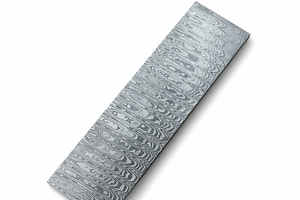 Barra de acero de Damasco hecha a mano con patrón de escalera, ideal para la fabricación de cuchillos de cocina, cuchillos para actividades al aire libre. - Product Image 3