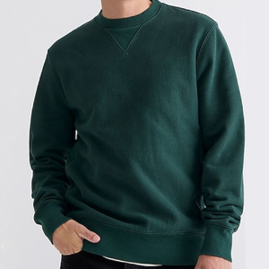 Men's Crew Neck Pullover Sweatshirt Forest green and effortlessly classic Regular Fit—your cozy <b>crewneck</b> for everyday comfort. - Product Image 5
