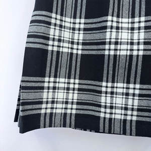 Minifalda Escocesa de Tartán para Mujer, Talla Personalizada, de Lana, Plisada, con Hebillas, Diseño a Cuadros Negros, para Chicas Escocesas - Product Image 5