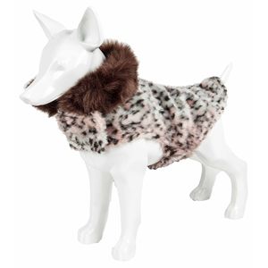 Abrigo de Lujo para Perro con Patrón de Guepardo, Chaqueta de Visón, Ropa Elegante para Mascotas - Product Image 4