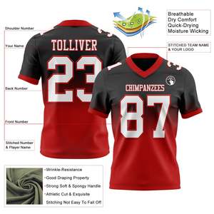 OEM Custom American Football Uniforms Sublimation Jersey Shirts Wholesale Sportswear for Youth Adults Teams - Product Image 5