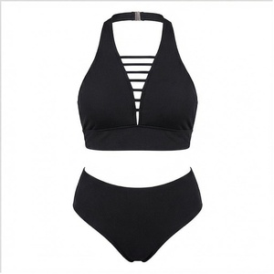 Ensemble de yoga 2 pièces imprimé papillon bleu avec finition dorée, body à col en V profond et jupe portefeuille longueur genou - Product Image 1