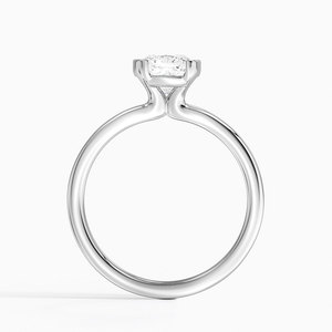 BOJ <b>Ring</b> 015 Cushion Cut 925 <b>Silver</b> Annika Semi Bezel <b>Solitaire</b> <b>Ring</b> 2ct D Color VVS1 Moissanite GRA Certified Low Price - Product Image 3