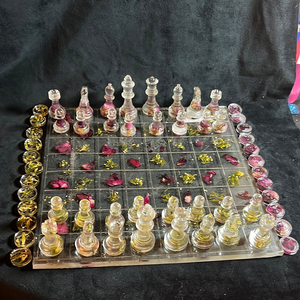 Juego de Ajedrez de Resina Personalizado HOOK, Caja de Ajedrez, Juego de Ajedrez de Lujo, Ecológico, Hecho a Mano, Estilo Fiesta - Product Image 2