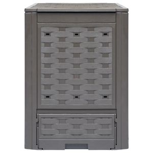 Set 3 pezzi di compostiere da giardino in Rattan di plastica 237.8 23.6 aeratori per Compost marrone "x 23.6" x 32.7" - Product Image 2