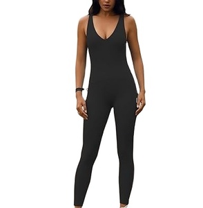 Womens <b>Black</b> Color Yoga Sets Fitness Gym Wear Sports Suit Sleeveless <b>Top</b> High Elastic Leggings Shorts Workout Sets Breathable - Product Image 1