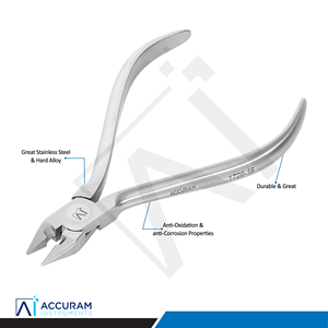 Pince à bec d'oiseau Accuram, outil manuel de formage de boucles orthodontiques et de cintrage de fils en acier inoxydable, instrument chirurgical dentaire CE - Product Image 4