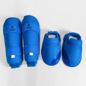 Espinilleras Ligeras de Cuero para Karate, para Entrenamiento y Práctica de Artes Marciales, Personalizables, Precio al por Mayor - Product Image 2