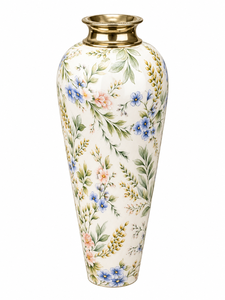 Elegante Florero Metálico Hecho a Mano, Diseño de Porcelana Metálica, para Bodas, Cenas, Decoración de Mesa - Product Image 6