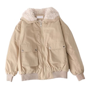 Nuevas Parkas cortas de invierno, abrigos de lana para mujer, chaqueta acolchada peluda a la moda, prendas de vestir acolchadas de algodón grueso con bolsillos coreanos para mujer - Product Image 1