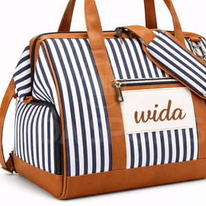 Bolsa de Viaje Premium, Bolsa Deportiva de Gimnasio, Poliéster y Cuero PU, Gran Capacidad con Compartimento para Zapatos, Proveedor de Fábrica Wida Sports - Product Image 3