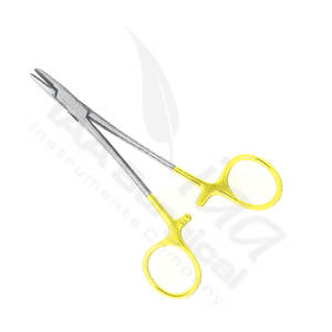 Pinza Porta Agujas Olsen Manual de Alta Calidad, Tijeras de 17cm, Instrumentos Quirúrgicos de Acero Inoxidable, Porta Agujas de Sutura, CE - Product Image 6