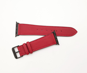 Handmade Castello Luxury Nappa Soft Dark Red Leather <b>Wallets</b> High Quality Soft Polyester Lining Apple Watch Band Strap - Product Image 1