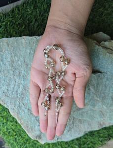 Bracelet en diamants moissanite couleur champagne de 7,5 à 8 mm et blanc de 3 mm, magnifique bracelet pour femme - Product Image 4