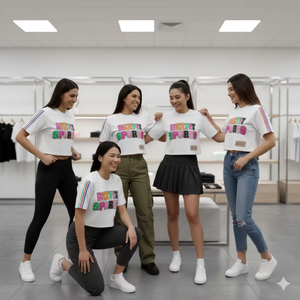 เสื้อยืดโอเวอร์ไซส์สั่งทำจำนวนมากสำหรับผู้ชาย ผ้าฝ้าย แขนสั้น สตรีทแวร์ พิมพ์ลาย DTG คอกลม แขนปกติ เสื้อยืดผู้ชาย - Product Image 3