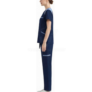 Exclusive Women Medical Uniform Set Short Sleeve <b>Scrub</b> <b>Top</b> With Comfortable Matching Pants For Healthcare Teams - Product Image 5