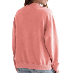 Sudadera de Cuello Alto de Alta Calidad para Mujer, Estilo Casual, con Logotipo Universitario, Servicio OEM al por Mayor con Logotipo Personalizado - Product Image 3